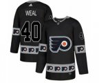 Adidas Philadelphia Flyers #40 Jordan Weal Authentic Black Team Logo Fashion NHL Jersey