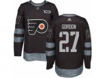 Reebok Philadelphia Flyers #27 Boyd Gordon Authentic Black 1917-2017 100th Anniversary NHL Jersey