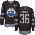 Edmonton Oilers #36 Jussi Jokinen Authentic Black 1917-2017 100th Anniversary NHL Jersey