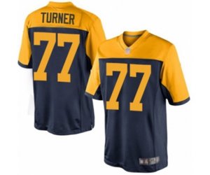 Green Bay Packers #77 Billy Turner Limited Navy Blue Alternate Football Jersey