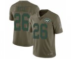 New York Jets #26 Le'Veon Bell Limited Olive 2017 Salute to Service Football Jersey