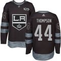 Los Angeles Kings #44 Nate Thompson Authentic Black 1917-2017 100th Anniversary NHL Jersey