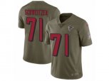 Atlanta Falcons #71 Wes Schweitzer Limited Olive 2017 Salute to Service NFL Jersey