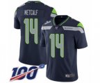 Seattle Seahawks #14 D.K. Metcalf Navy Blue Team Color Vapor Untouchable Limited Player 100th Season Football Jersey