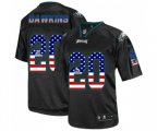 Philadelphia Eagles #20 Brian Dawkins Elite Black USA Flag Fashion Football Jersey