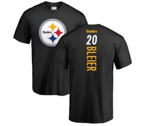 Pittsburgh Steelers #20 Rocky Bleier Black Backer T-Shirt