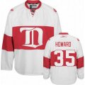Detroit Red Wings #35 Jimmy Howard Premier White Third NHL Jersey
