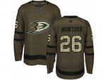 Adidas Anaheim Ducks #26 Brandon Montour Green Salute to Service Stitched NHL Jersey