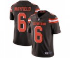 Cleveland Browns #6 Baker Mayfield Brown Team Color Vapor Untouchable Limited Player Football Jersey