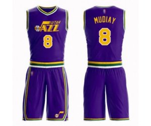 Utah Jazz #8 Emmanuel Mudiay Swingman Purple Basketball Suit Jersey