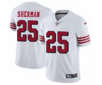 San Francisco 49ers #25 Richard Sherman Limited White Rush Vapor Untouchable NFL Jersey