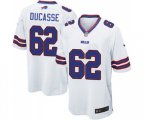 Buffalo Bills #62 Vladimir Ducasse Game White Football Jersey