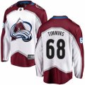Colorado Avalanche #68 Conor Timmins Fanatics Branded White Away Breakaway NHL Jersey