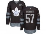 Toronto Maple Leafs #57 Travis Dermott Authentic Black 1917-2017 100th Anniversary NHL Jersey