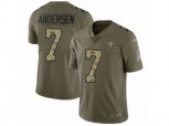 New Orleans Saints #7 Morten Andersen Limited Olive Camo 2017 Salute to Service NFL Jersey