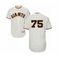 San Francisco Giants #75 Enderson Franco Cream Home Flex Base Authentic Collection Baseball Player Jersey