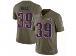 New England Patriots #39 Montee Ball Limited Olive 2017 Salute to Service NFL Jersey