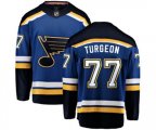 St. Louis Blues #77 Pierre Turgeon Fanatics Branded Royal Blue Home Breakaway NHL Jersey