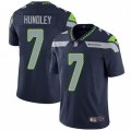 Seattle Seahawks #7 Brett Hundley Navy Blue Team Color Vapor Untouchable Limited Player NFL Jersey