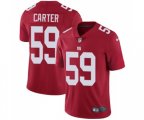 New York Giants #59 Lorenzo Carter Red Alternate Vapor Untouchable Limited Player Football Jersey