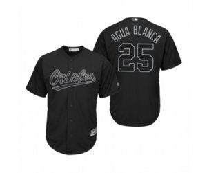 Baltimore Orioles Anthony Santander Agua Blanca Black 2019 Players\' Weekend Replica Jersey