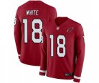 Arizona Cardinals #18 Kevin White Limited Red Therma Long Sleeve Football Jersey