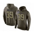Buffalo Bills #39 Levi Wallace Green Salute To Service Pullover Hoodie