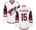 Arizona Coyotes #15 Brad Richardson Authentic White Away Hockey Jersey