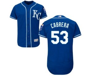 Kansas City Royals #53 Melky Cabrera Blue Flexbase Authentic Collection Baseball Jersey
