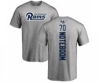 Los Angeles Rams #70 Joseph Noteboom Ash Backer T-Shirt