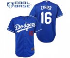 Los Angeles Dodgers #16 Andre Ethier Authentic Royal Blue Cool Base Baseball Jersey