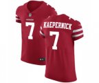 San Francisco 49ers #7 Colin Kaepernick Red Team Color Vapor Untouchable Elite Player Football Jersey