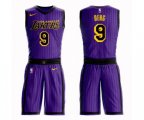 Los Angeles Lakers #9 Luol Deng Authentic Purple Basketball Suit Jersey - City Edition