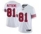 San Francisco 49ers #81 Jordan Matthews Limited White Rush Vapor Untouchable Football Jersey