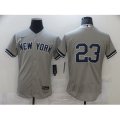 Nike New York Yankees #23 Don Mattingly Grey Road Flex Base Authentic Collection Jersey