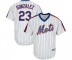 New York Mets #23 Adrian Gonzalez Replica White Alternate Cool Base Baseball Jersey