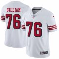 San Francisco 49ers #76 Garry Gilliam Limited White Rush Vapor Untouchable NFL Jersey
