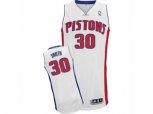 Detroit Pistons #30 Joe Smith Authentic White Home NBA Jersey