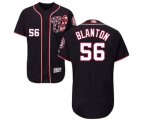 Washington Nationals #56 Joe Blanton Navy Blue Flexbase Authentic Collection Baseball Jersey