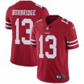 San Francisco 49ers #13 Aaron Burbridge Red Team Color Vapor Untouchable Limited Player NFL Jersey