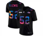 Baltimore Ravens #52 Ray Lewis Multi-Color Black 2020 NFL Crucial Catch Vapor Untouchable Limited Jersey