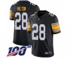Pittsburgh Steelers #28 Mike Hilton Black Alternate Vapor Untouchable Limited Player 100th Season Football Jersey