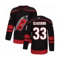Carolina Hurricanes #33 Fredrik Claesson Authentic Black Alternate Hockey Jersey