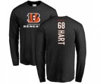 Cincinnati Bengals #68 Bobby Hart Black Backer Long Sleeve T-Shirt