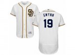 San Diego Padres #19 Tony Gwynn White Flexbase Authentic Collection MLB Jersey