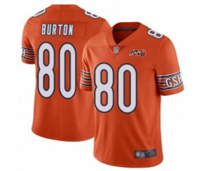 Chicago Bears #80 Trey Burton Orange Alternate 100th Season Limited Football Jersey