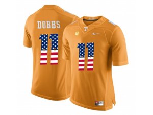 2016 US Flag Fashion 2016 Tennessee Volunteers Joshua Dobbs #11 College Football Limited Jersey - Orange
