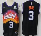 Phoenix Suns #3 Chris Pau Swingman Black Alternate NBA Jersey