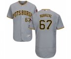 Pittsburgh Pirates Dario Agrazal Grey Road Flex Base Authentic Collection Baseball Player Jersey