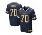 Dallas Cowboys #70 Zack Martin Limited Navy Gold Team Color NFL Jersey